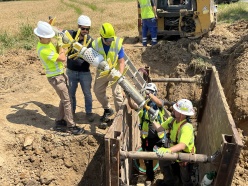 Ultrazvukový potápěč a chytrý akustický míček v potrubí Ostravského oblastního vodovodu